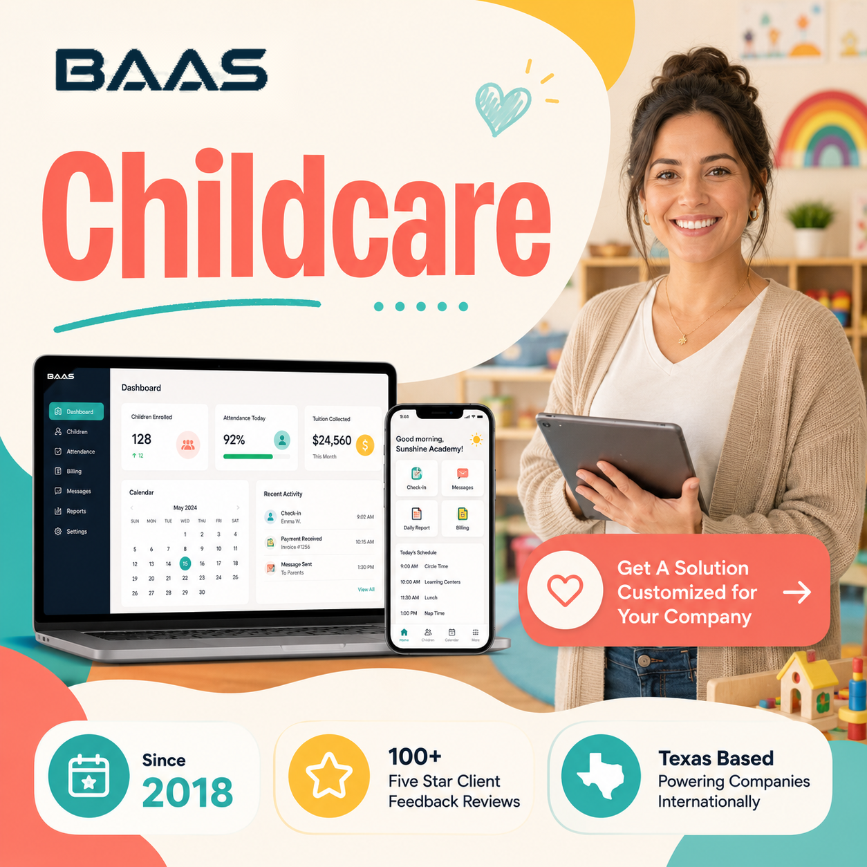 Childcare industry illustration