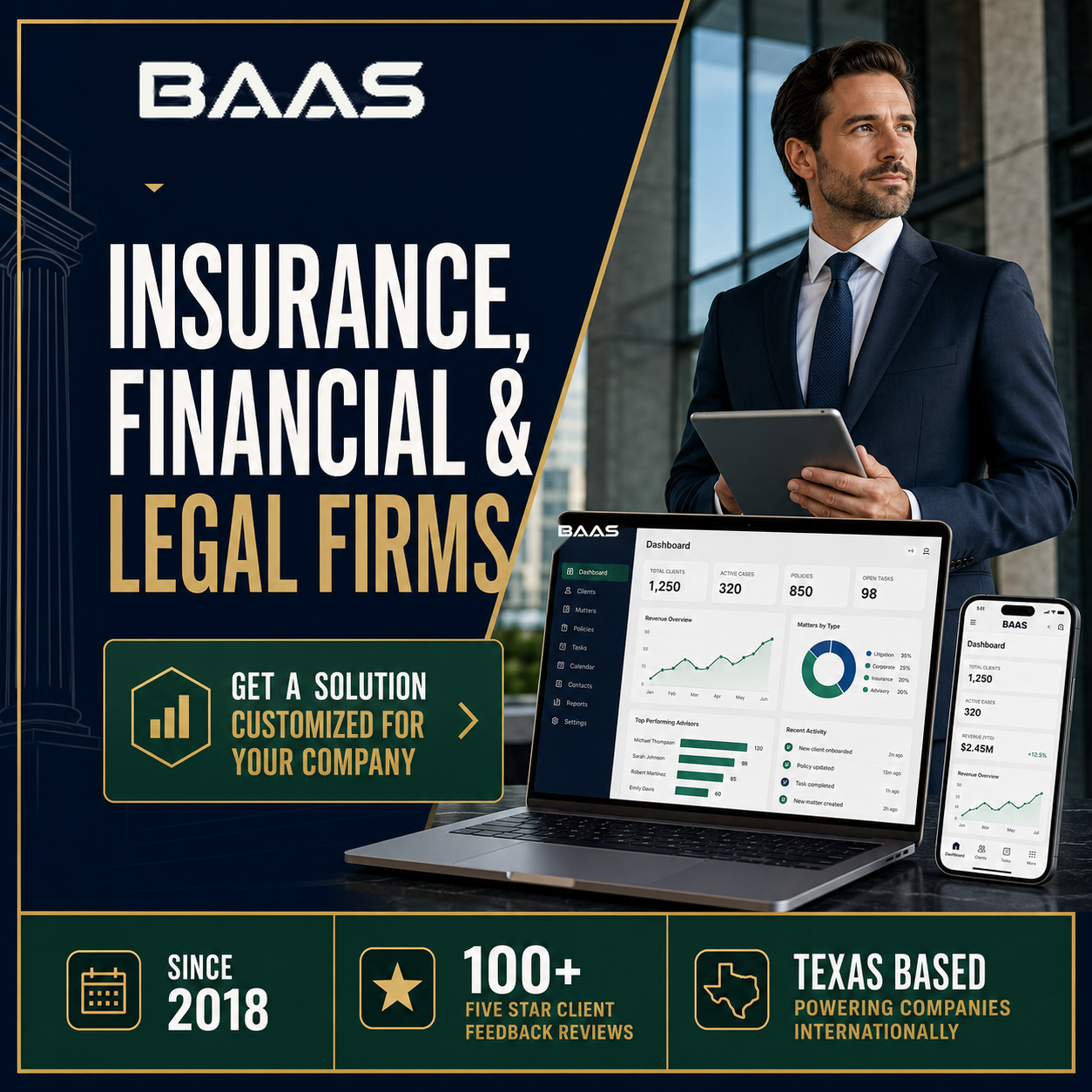 Insurance, Financial & Legal industry illustration