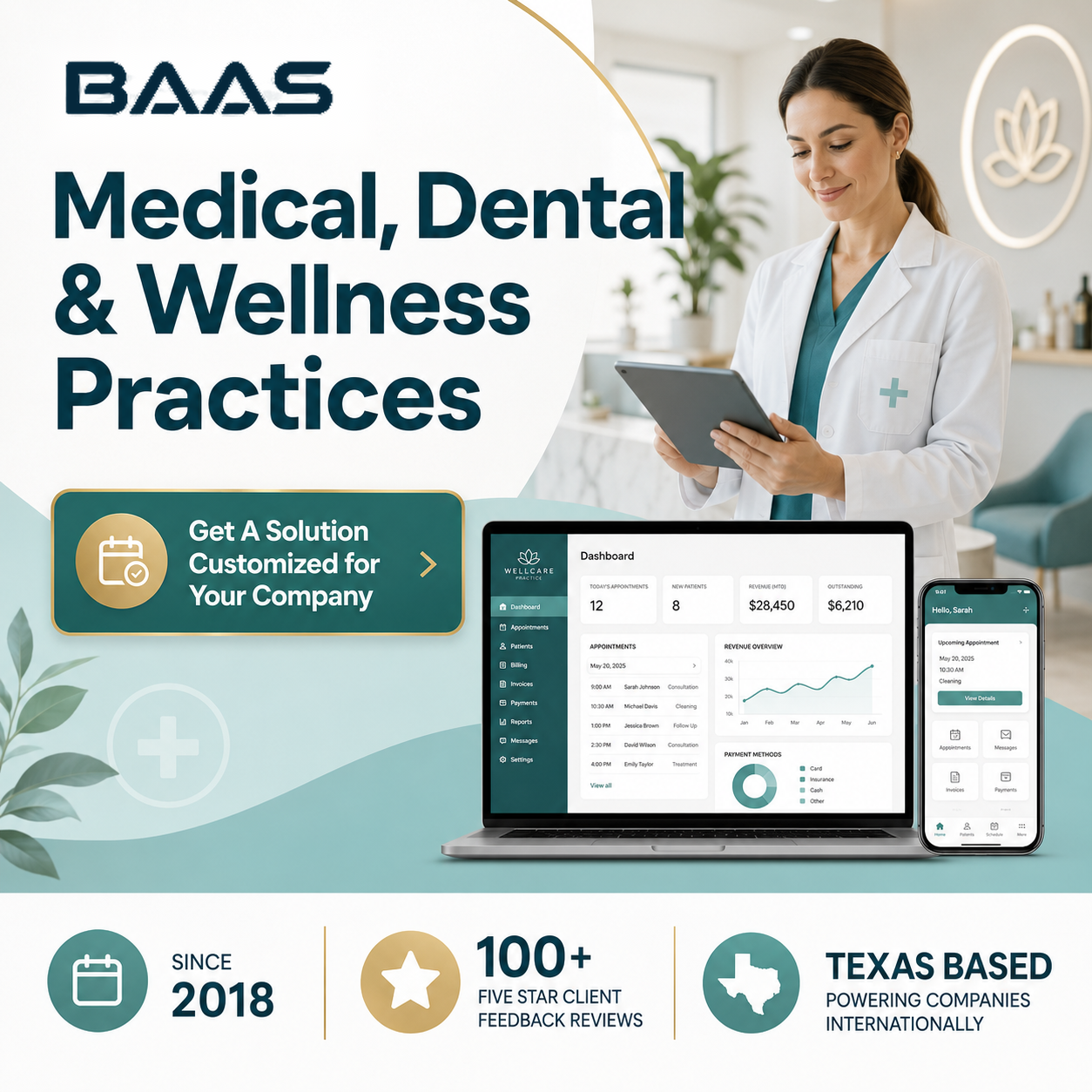 Medical, Dental & Wellness industry illustration